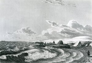 Wyprawa Franklina obozowała w Point Turnagain, 1821 r.